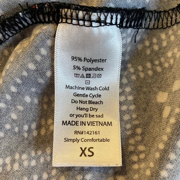 LuLaRoe XS Black & White Dress - Picture 7 of 7